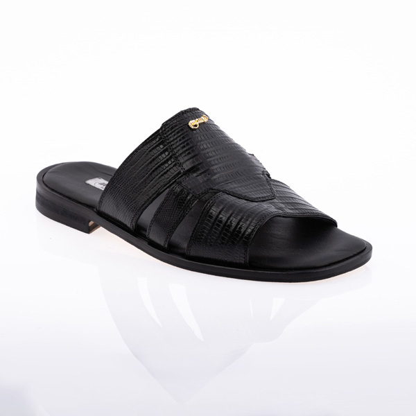 Sandali in pelle di tejus - Black